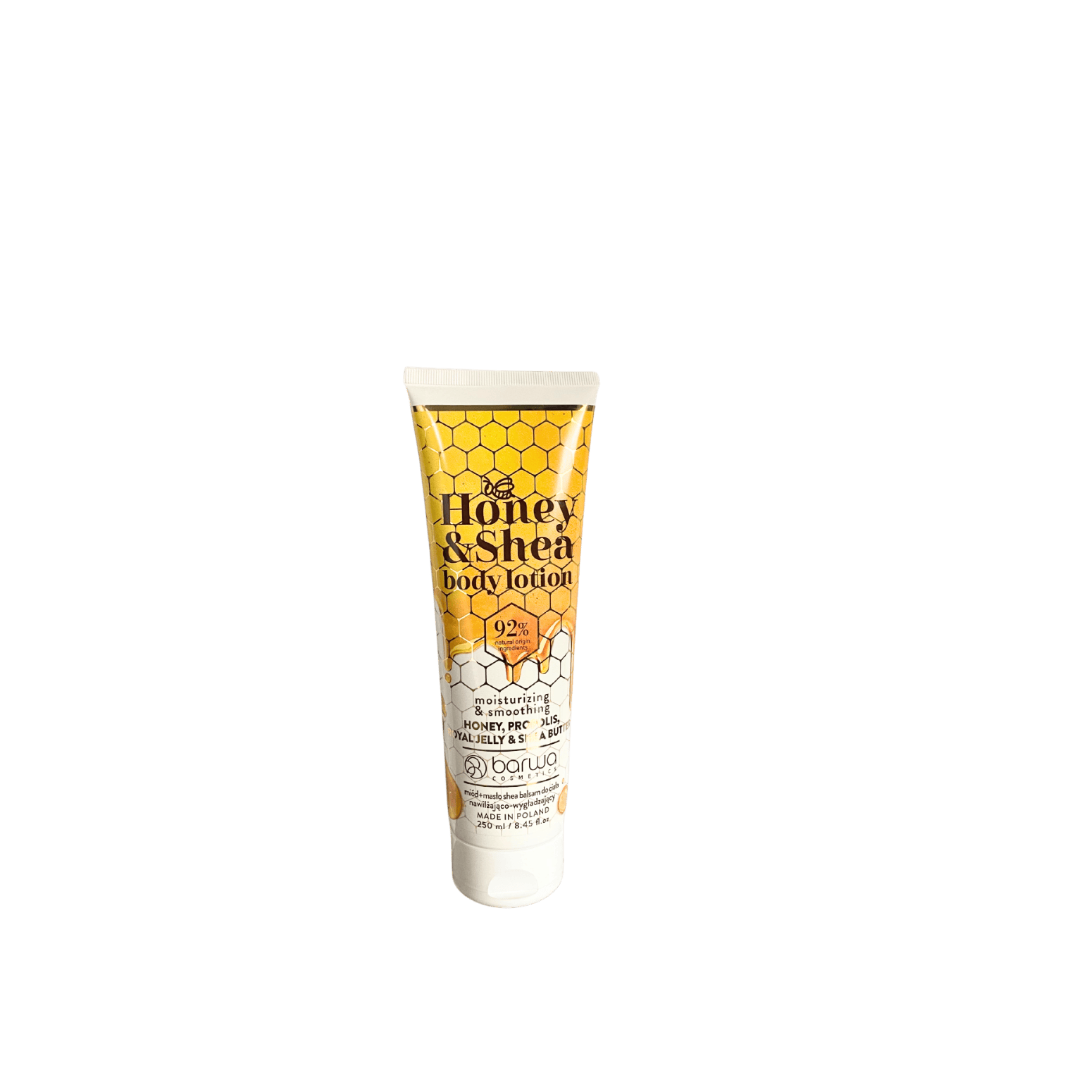 Barwa Cosmetics Honey & Shea Body Lotion with honey, propolis, and shea butter
