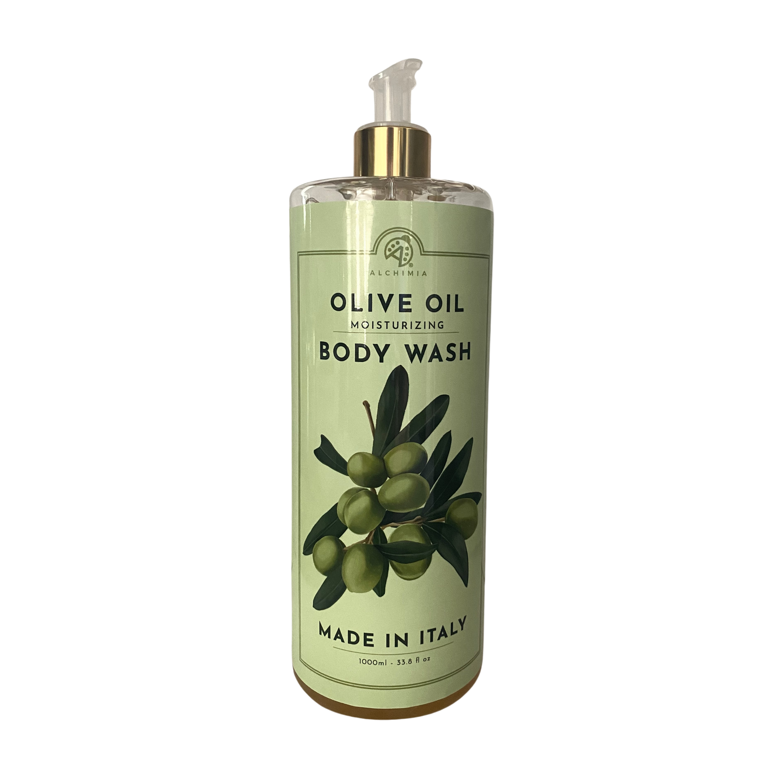 Alchimia Olive Oil Moisturizing Body Wash bottle made in Italy