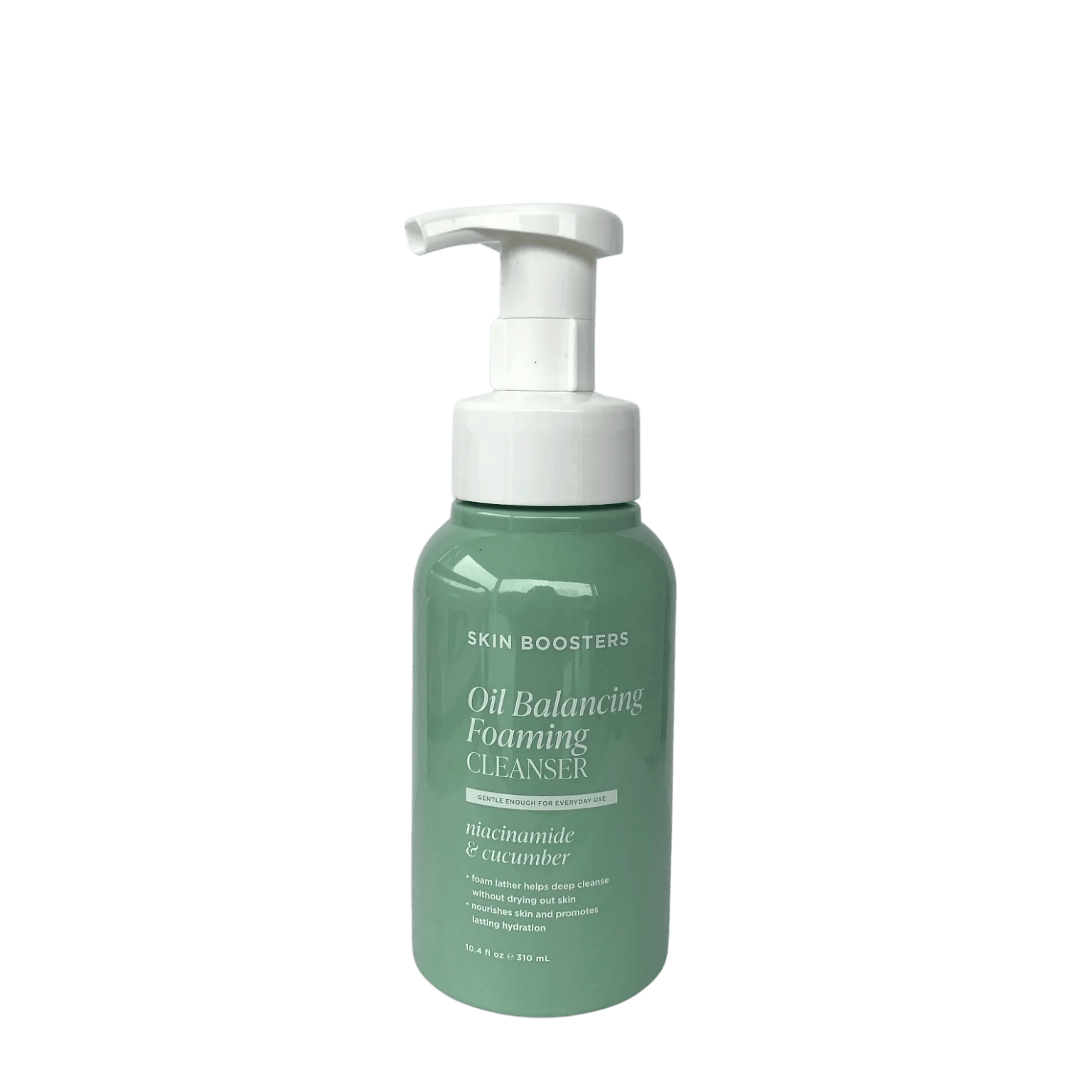 Skin Boosters Oil Balancing Foaming Cleanser with Cucumber and Niacinamide – gentle face wash for oily and combination skin types.