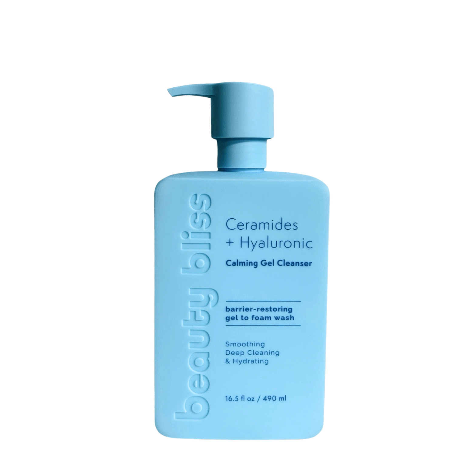 Beauty Bliss Calming Gel Cleanser with Ceramides and Hyaluronic Acid – gentle hydrating face wash for dry skin