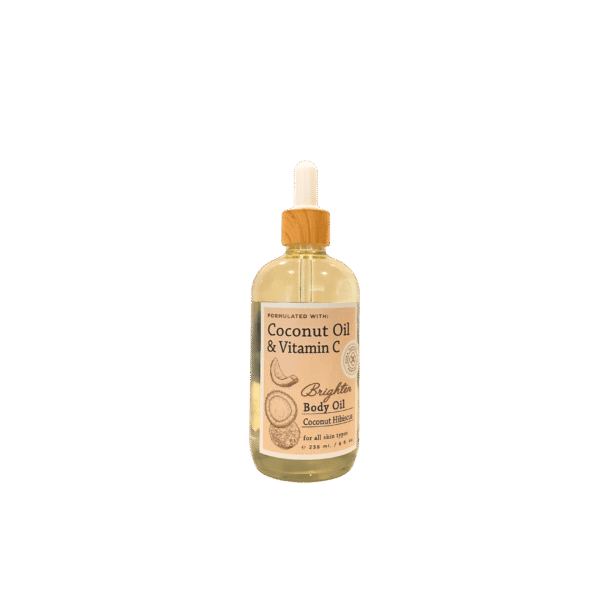 Coconut Oil and Vitamin C Body Oil – Coconut Hibiscus scented hydration for radiant skin