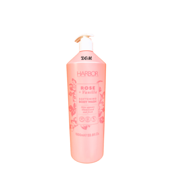 Harbor Natural Cosmetics Rose and Vanilla Softening Body Wash made in Italy