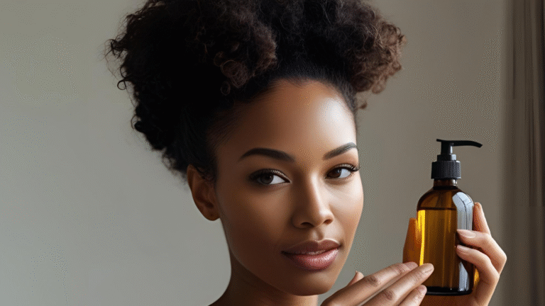 Image of a woman holding body oil