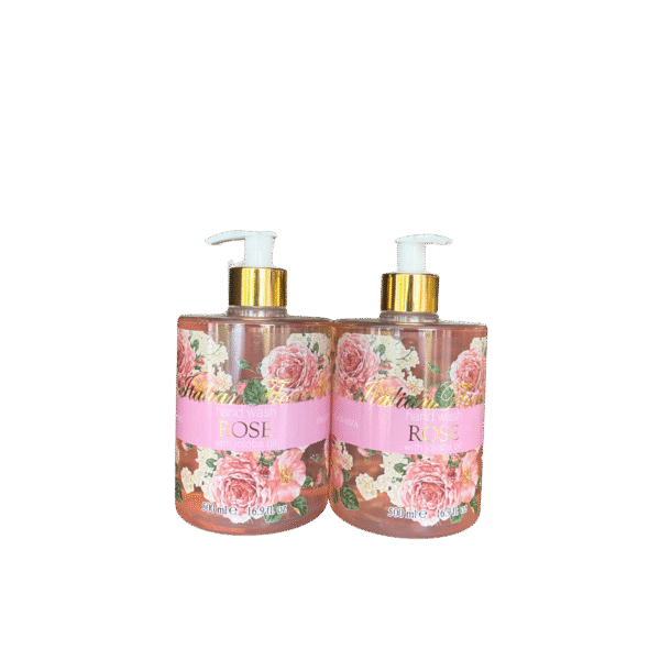 Rudy Profumi Italian Flowers Hand Wash – Rose variant in elegant pink bottle