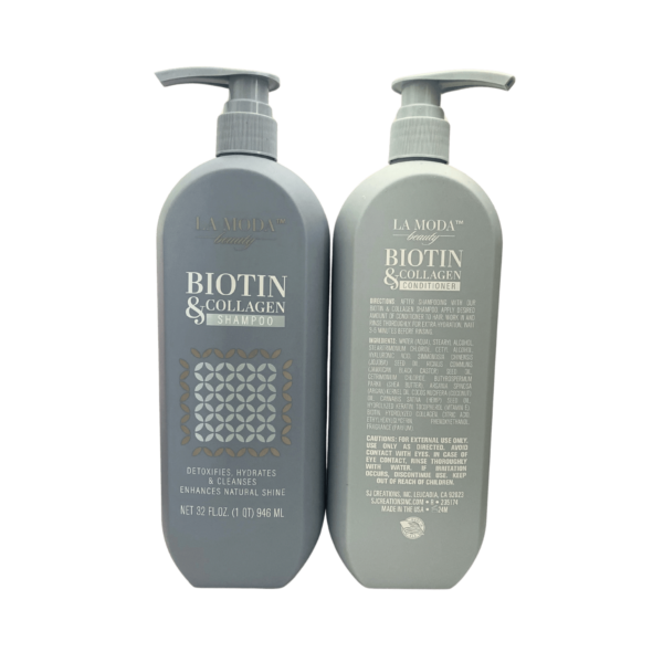 Biotin & Collagen Conditioner & Shampoo Set-La Moda beauty