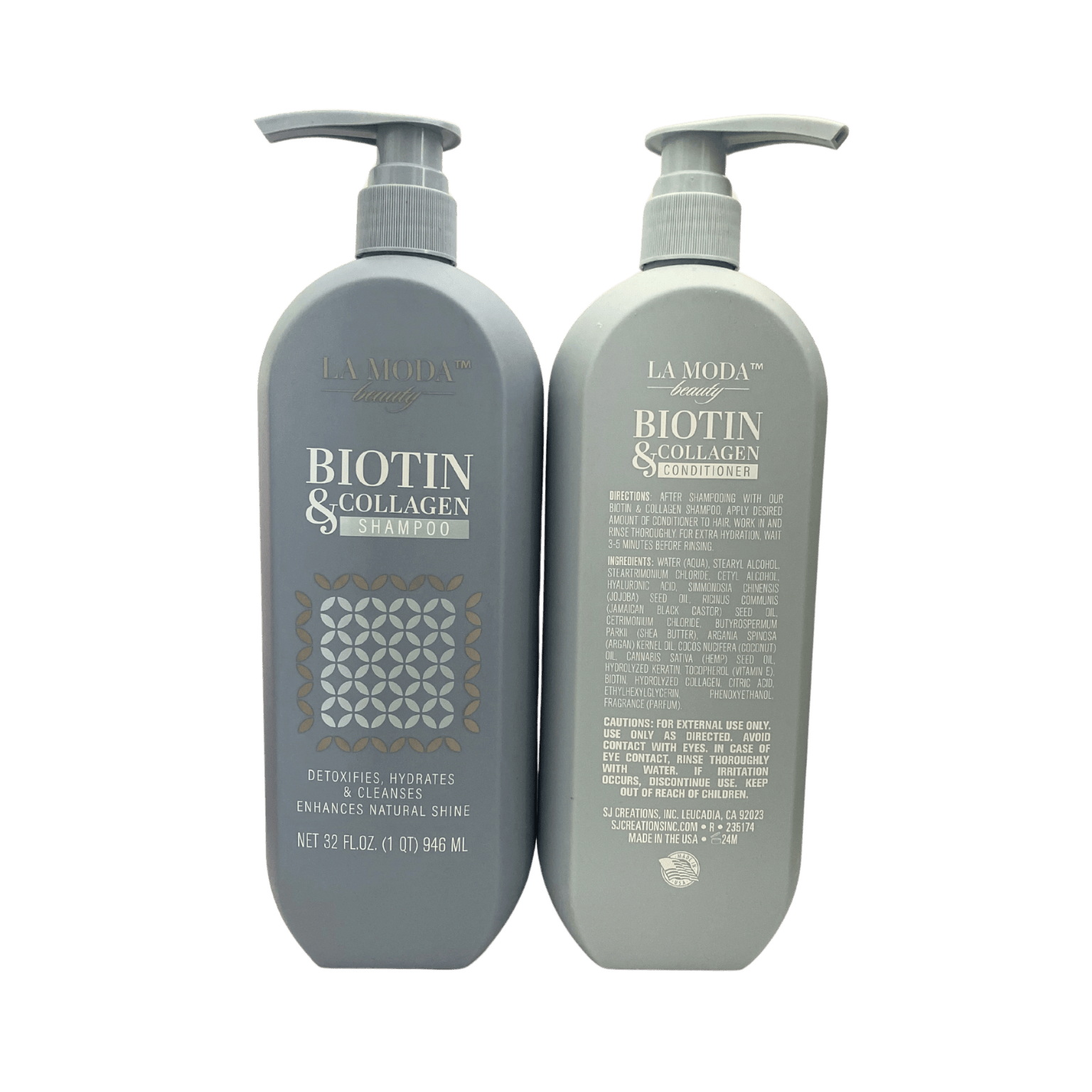 Biotin & Collagen Conditioner & Shampoo Set-La Moda beauty