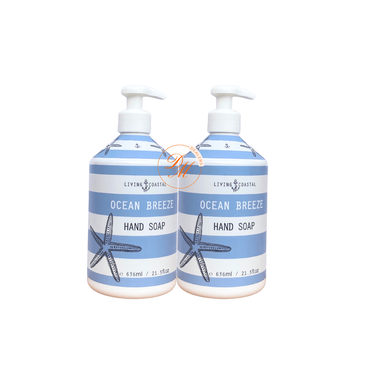 Home & Body Co. Ocean Breeze Hand Soap in coastal-style bottle with fresh seaside scent