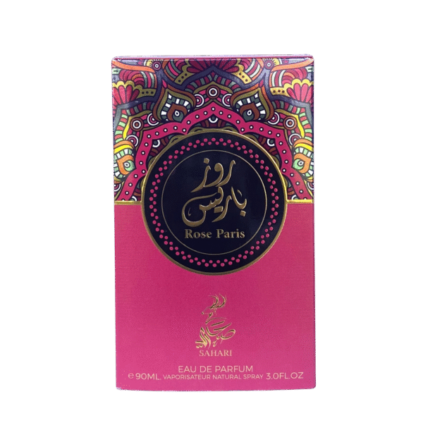 SAHARi Rose Paris Eau De Parfum 90ML – Elegant rose fragrance in a chic natural spray bottle.