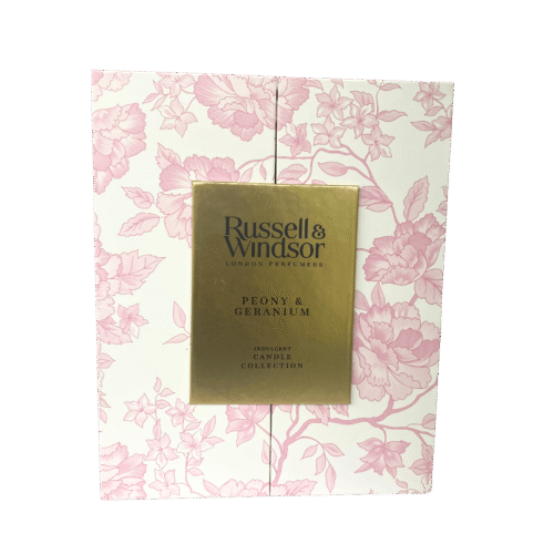 Peony & Geranium Bath Gift Set – Shower Gel & Candle