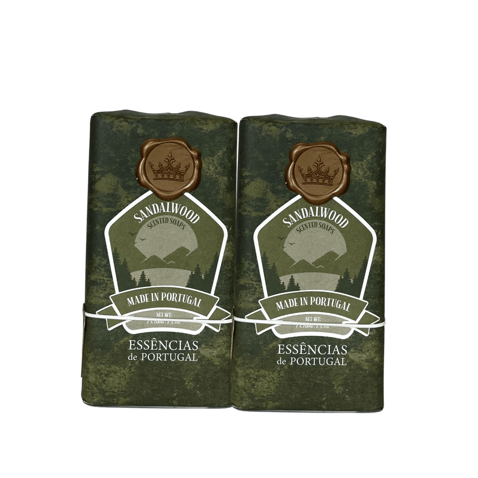 Sandalwood Soap Bar for Men – 2-Pack Made in Portugal with Masculine Woodsy Scent