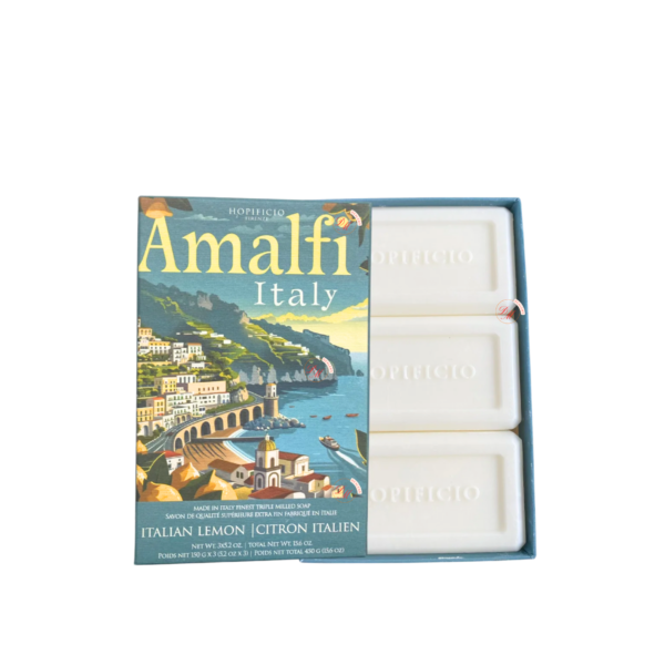 H₂OPIFICIO Amalfi Lemon Citron Soap Bar 3-piece