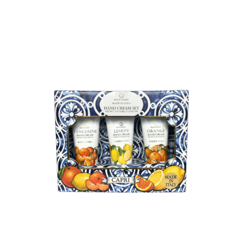Capri Citrus Hand Cream Set – Tangerine, Lemon & Orange – Made in Italy