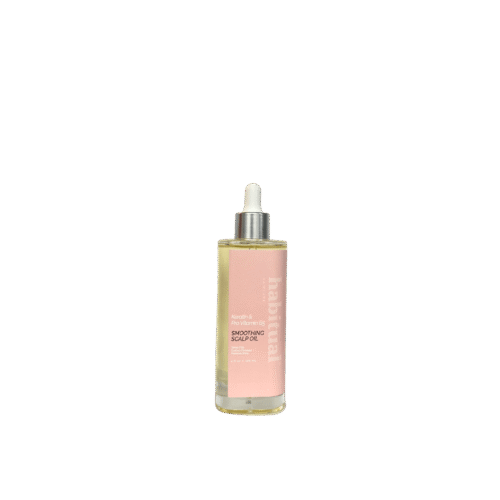 Habitual Smoothing Scalp Oil 4 fl oz bottle—formulated with keratin and Pro-Vitamin B5 to nourish, soothe, and strengthen the scalp.