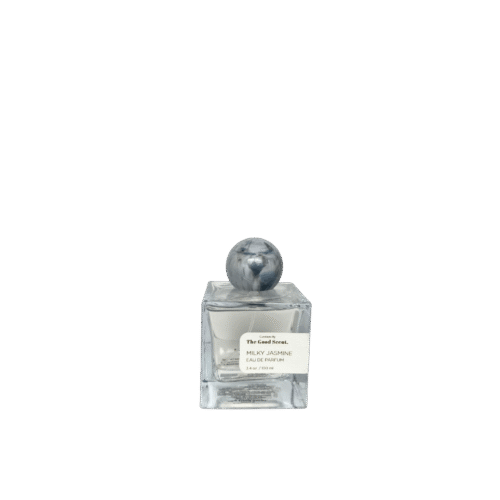 Curations by The Good Scent Milky Jasmine Eau De Parfum bottle—soft floral fragrance with creamy jasmine notes in elegant packaging.
