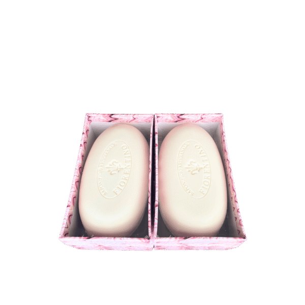 Pink Peony soap bar 2-pack handmade in Tuscany, Italy