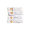 4 handcrafted Wild Honey & Goat's Milk soap bars made in Portugal, displayed in a rustic box with golden and cream tones.