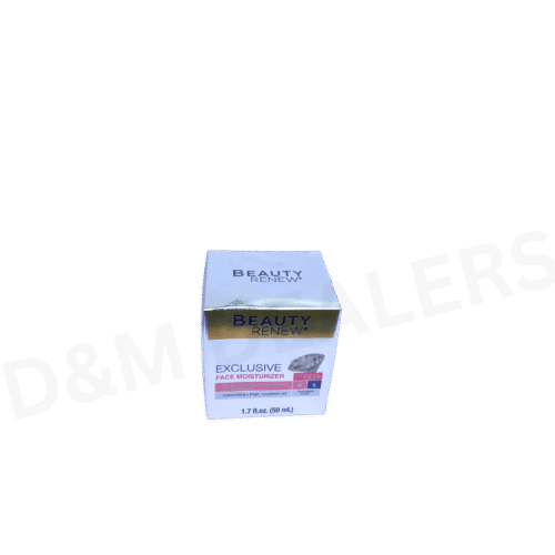 Beauty Renew Face Moisturizer for Age 60+ – Anti-aging day and night cream with diamonds and pink tourmaline, paraben-free