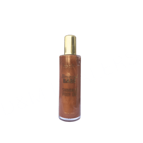 Bottle of Nicole Miller Bronzed Babe Shimmer Body Oil