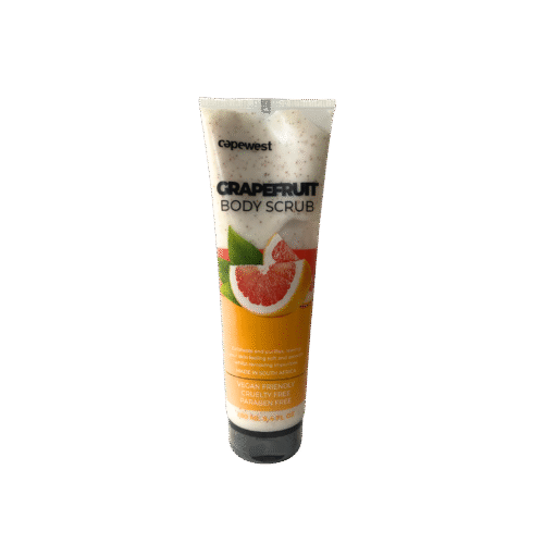 Capewest Grapefruit Body Scrub in a tube