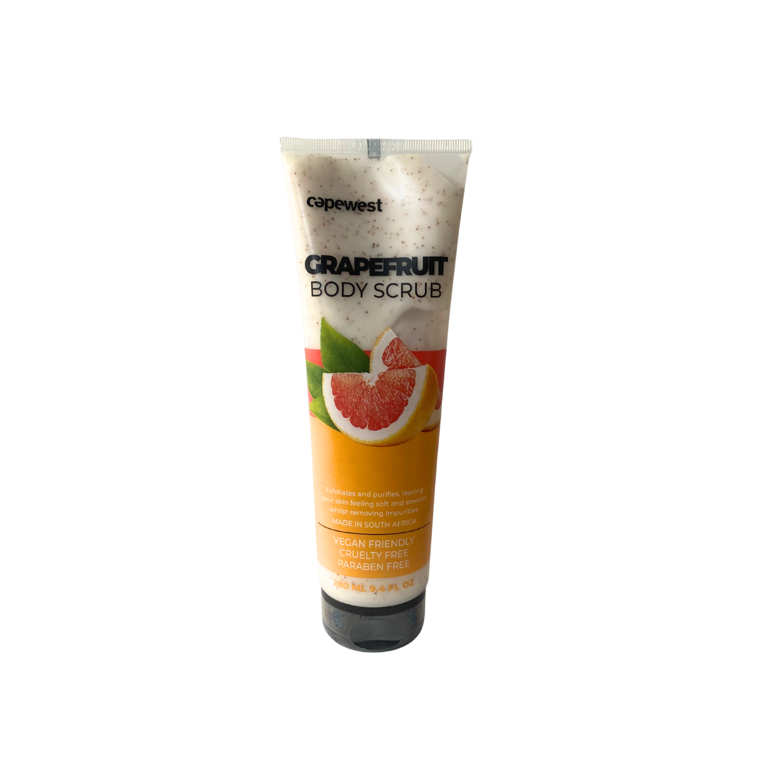 Capewest Grapefruit Body Scrub in a tube