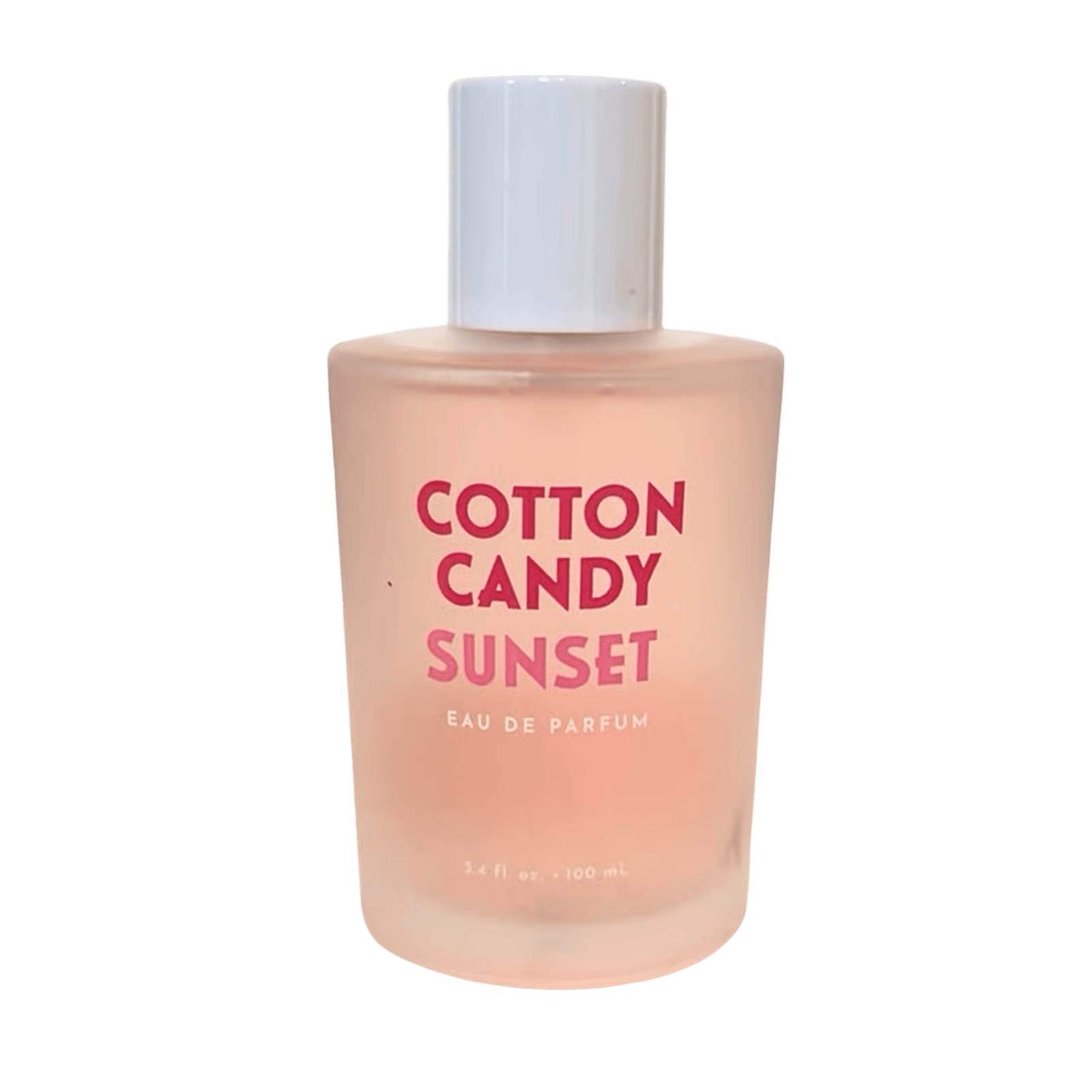 Tru Fragrance Cotton Candy Sunset Eau De Parfum Spray – 3.4 oz bottle with a sweet cotton candy and floral scent blend.