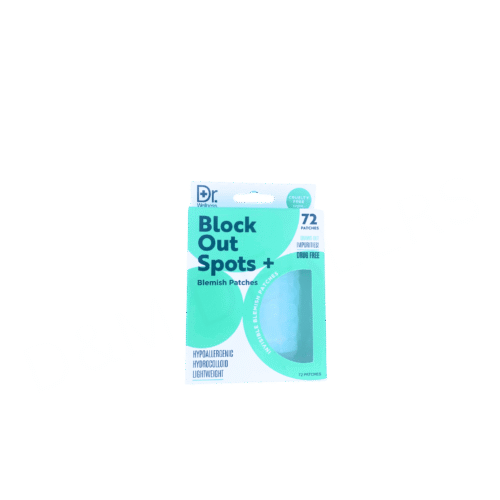 Dr. Wellness Block Out Spots Invisible Blemish Patches – Hydrocolloid, drug-free acne patches for all skin types, 72 count