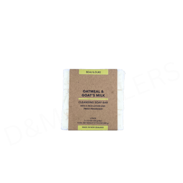 BEAU & DUKE Oatmeal & Goat's Milk Soap Bar – Natural gentle cleanser made in New Zealand