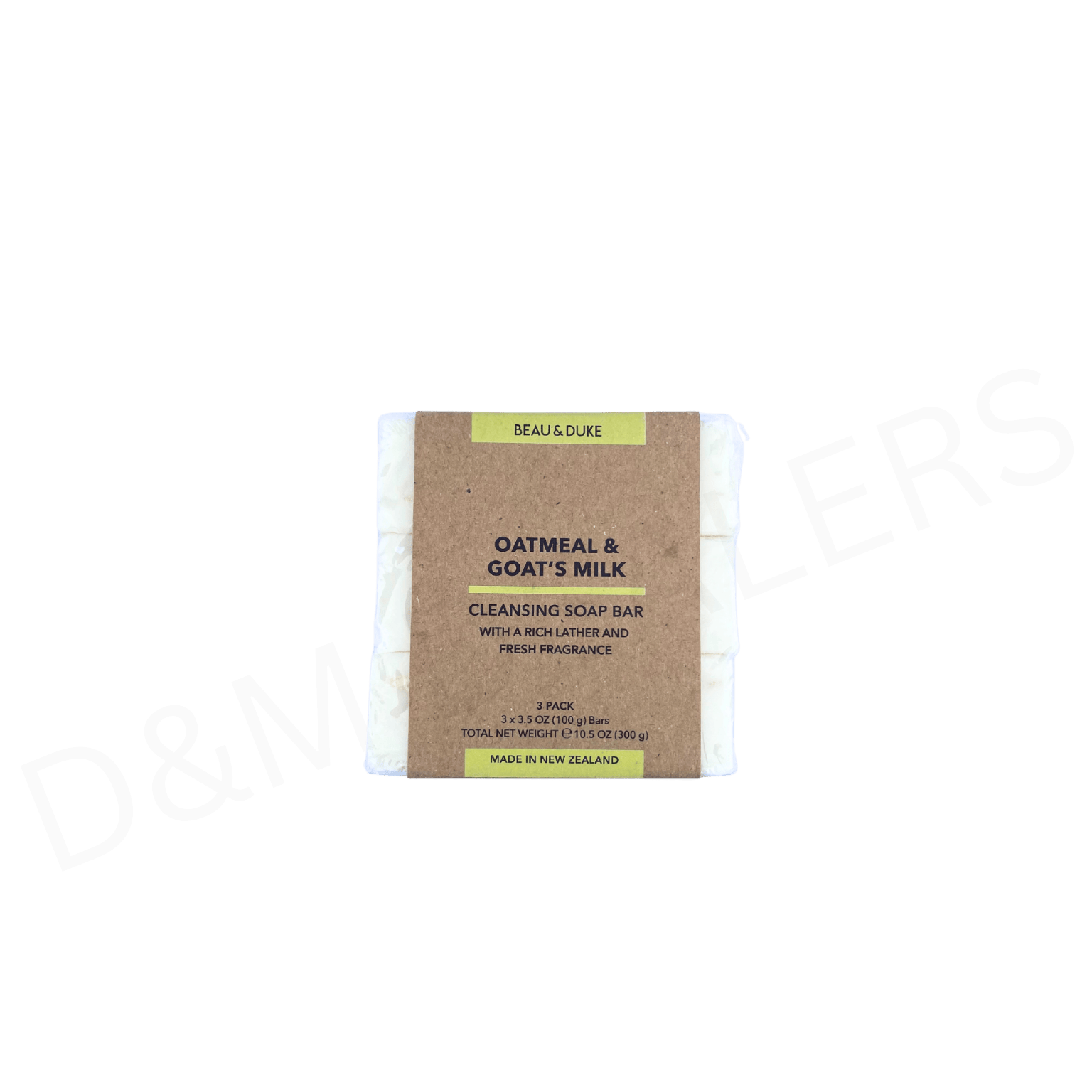 BEAU & DUKE Oatmeal & Goat's Milk Soap Bar – Natural gentle cleanser made in New Zealand