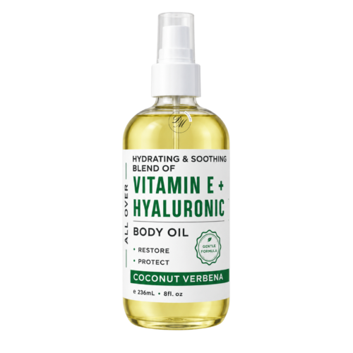 Vitamin E + Hyaluronic Body Oil | Coconut Verbena
