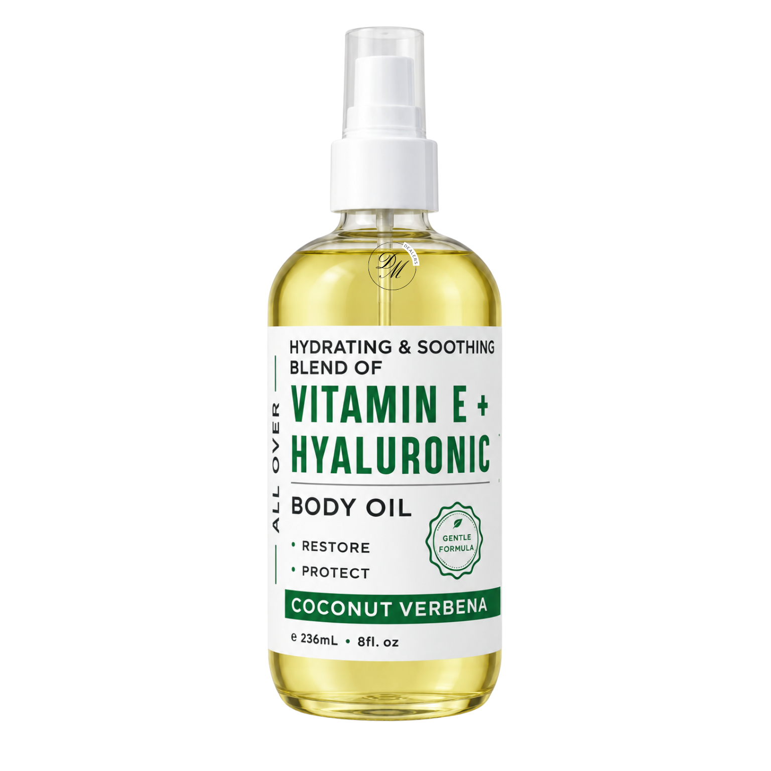Vitamin E + Hyaluronic Body Oil | Coconut Verbena