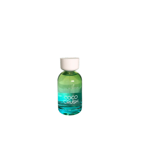 Tru Fragrance CoCo Crush Eau de Parfum – 3.4 oz bottle with a warm coconut, floral, and vanilla scent blend.