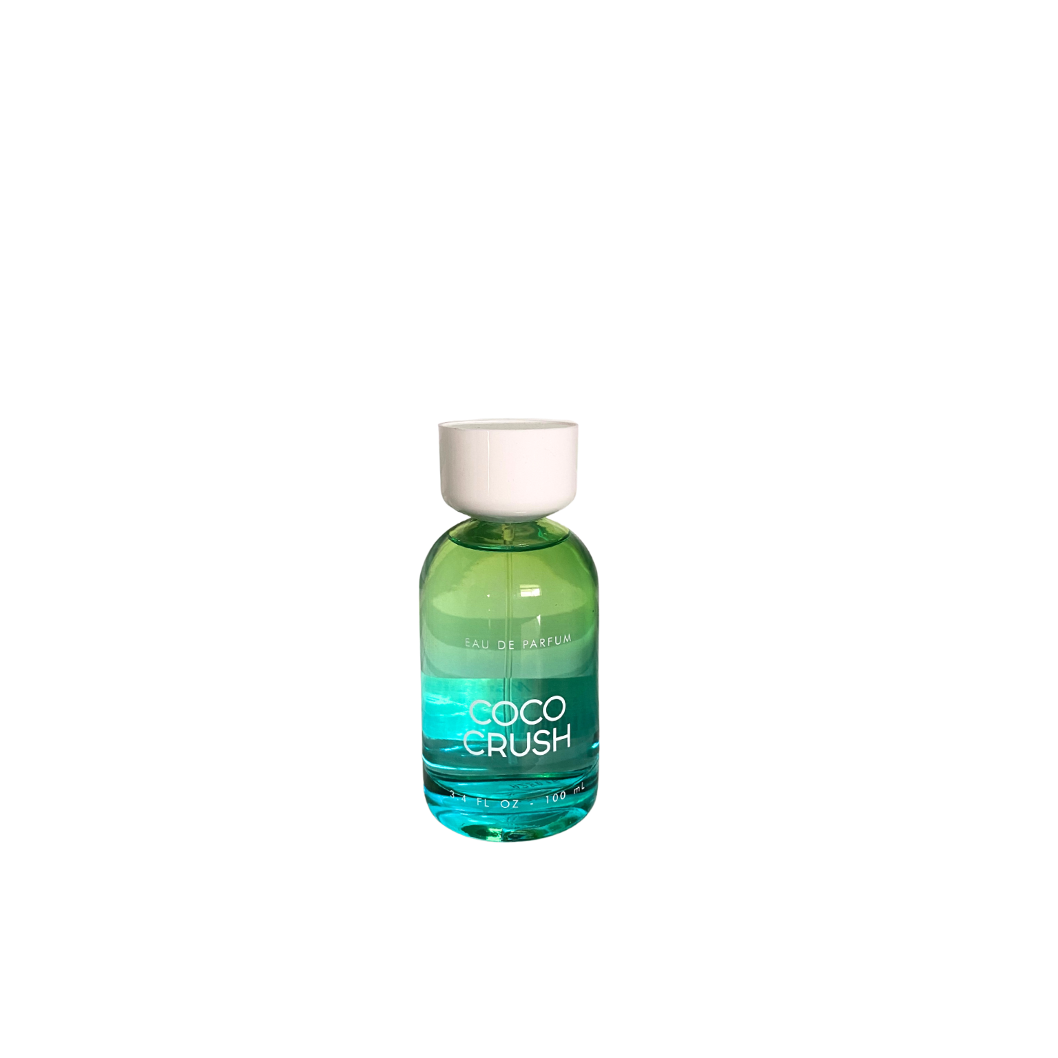 Tru Fragrance CoCo Crush Eau de Parfum – 3.4 oz bottle with a warm coconut, floral, and vanilla scent blend.
