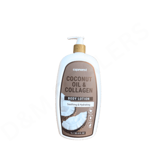 Capewest Coconut Oil & Collagen Body Lotion – Vegan, Cruelty-Free Hydrating Lotion with Coconut Oil and Collagen