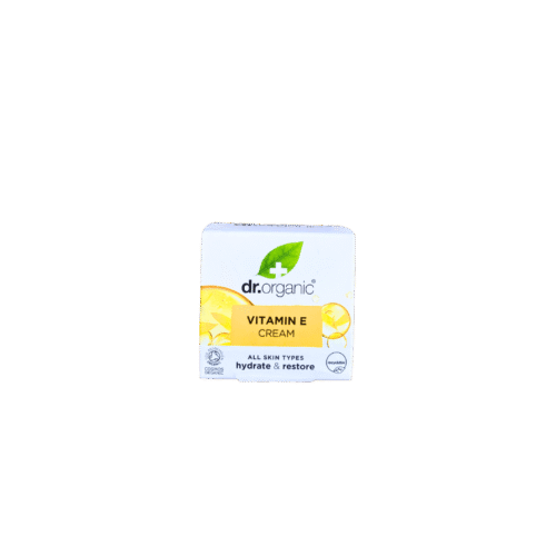 Dr. Organic Vitamin E Cream for all skin types – hydrates, restores, and nourishes dry skin