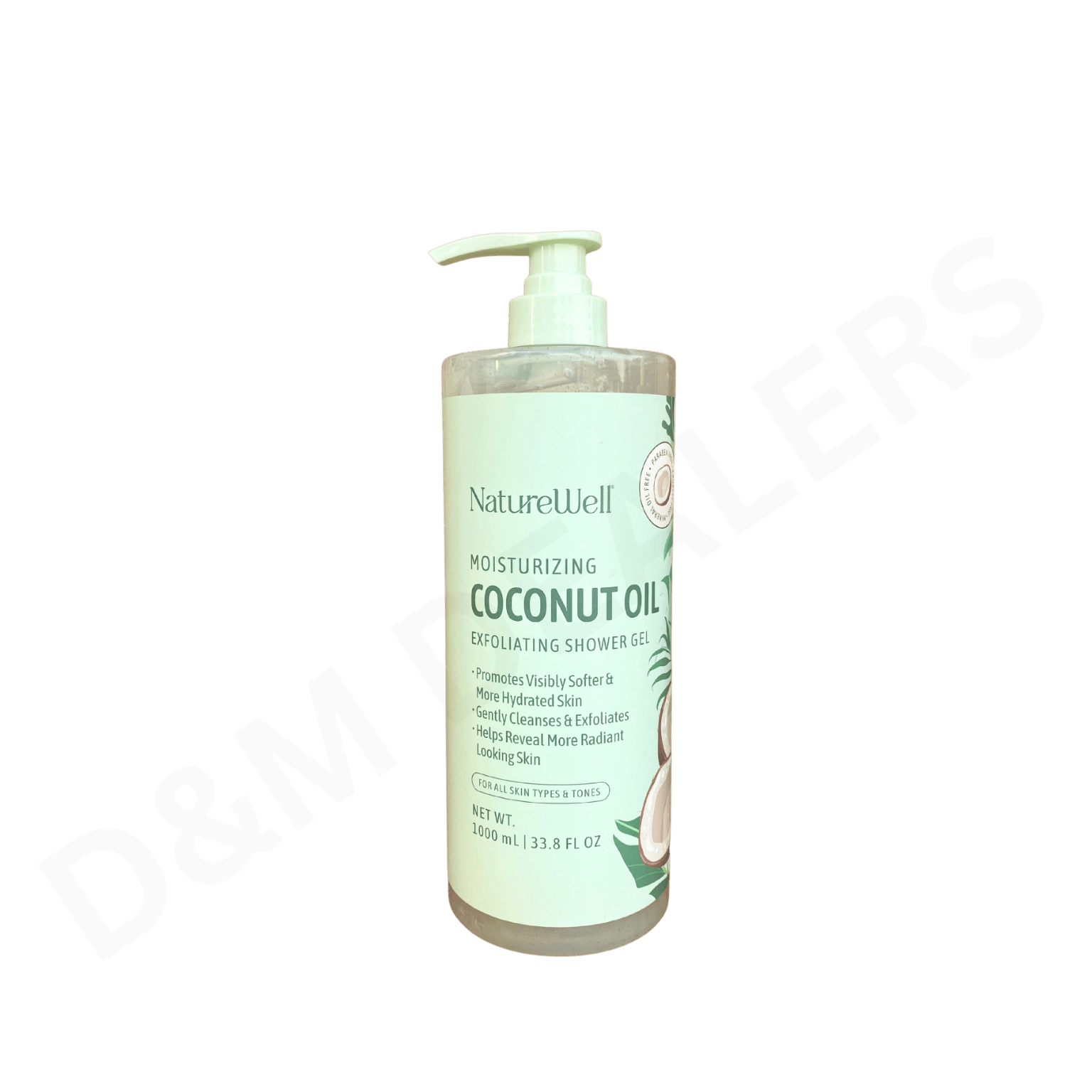 Naturewell Coconut Oil Moisturizing Exfoliating Shower Gel for all skin types