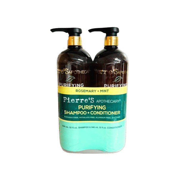 Pierre's Apothecary Purifying Shampoo & Conditioner with Rosemary and Mint