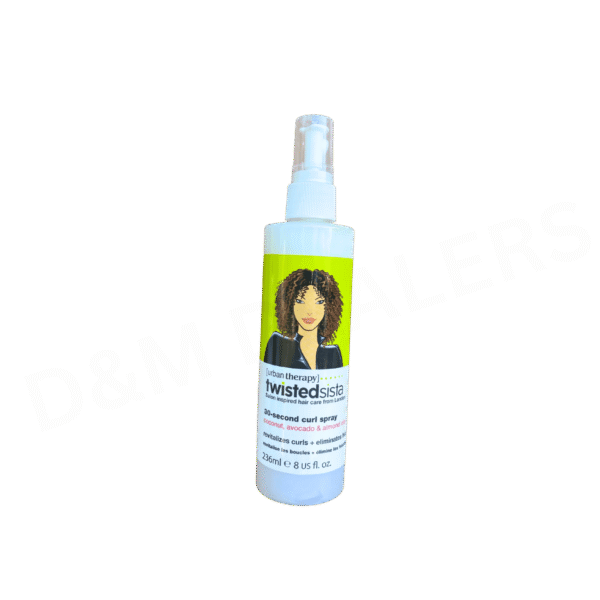 Twistedsista curl spray Ebay (1024 x 1024 px) Urban Therapy Twisted Sista 30 Second Curl Spray with coconut, avocado, and almond oils for nourishing, defining, and frizz-free curls.