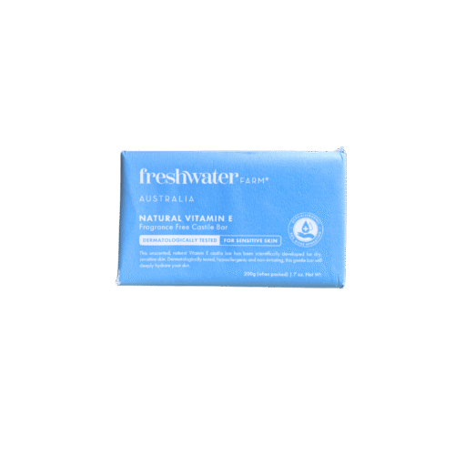 Freshwater Farm Australia Vitamin E Soap Bars – 2-Pack for sensitive skin, natural and gentle daily cleansing