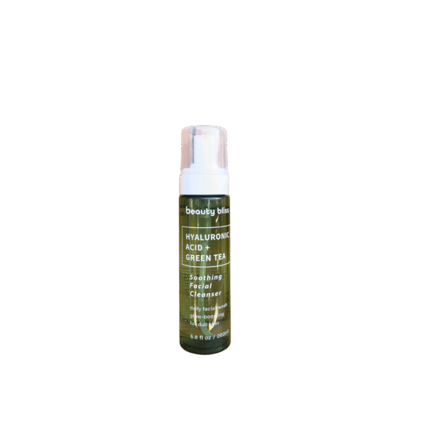 Beauty Bliss Hyaluronic Acid and Green Tea Soothing Facial Cleanser