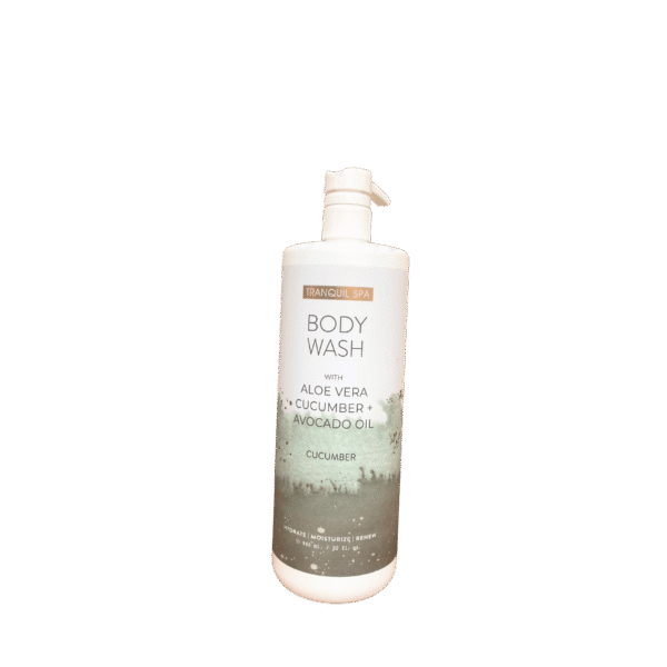 ranquil Spa Body Wash with Aloe Vera, Cucumber, and Avocado Oil