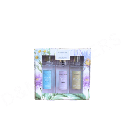 Botanical Infusion Flora Body Mist Trio with water lily, peony rose and daisy