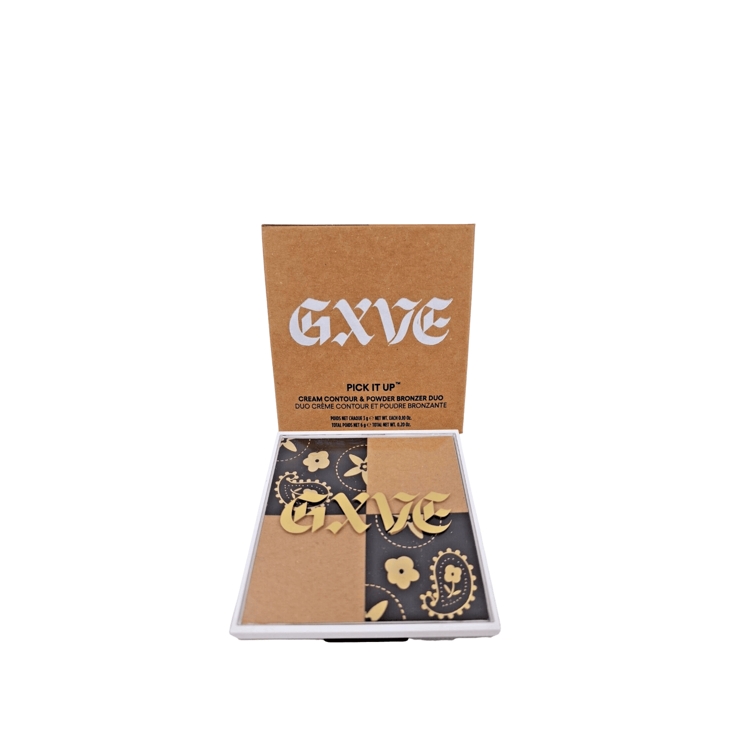 GXVE Pick It Up Cream Contour & Powder Bronzer Duo in Superhot shade