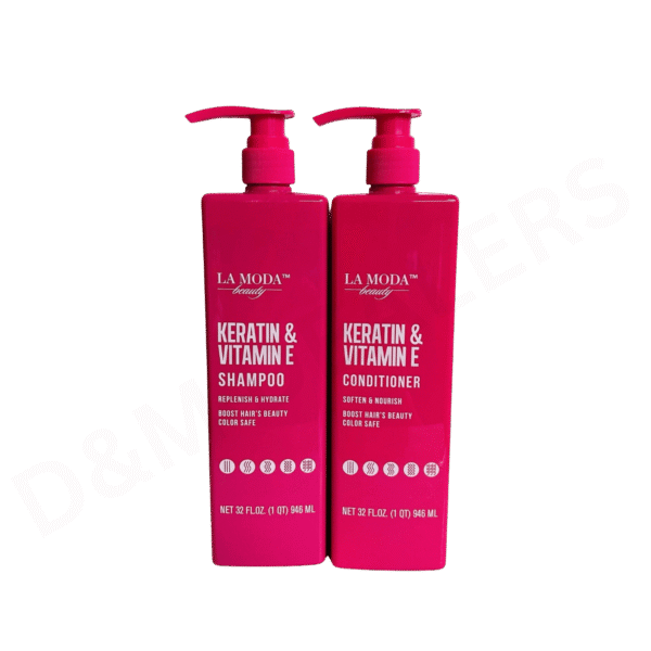 La Moda Beauty Keratin & Vitamin E Shampoo and Conditioner Set