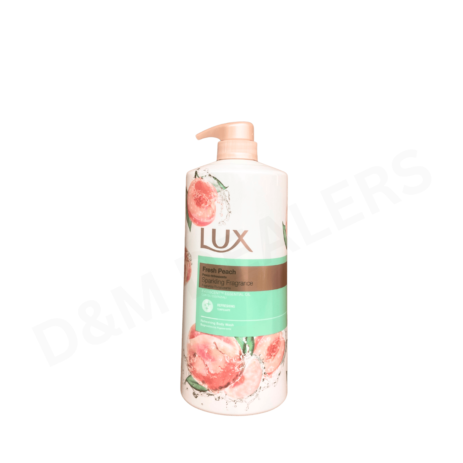 LUX Fresh Peach Refreshing Body Wash with everscent essential oil