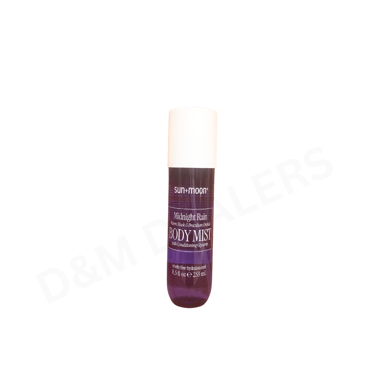 Sun + Moon Midnight Rain Body Mist with warm musk, Brazilian orchid, and conditioning glycerin