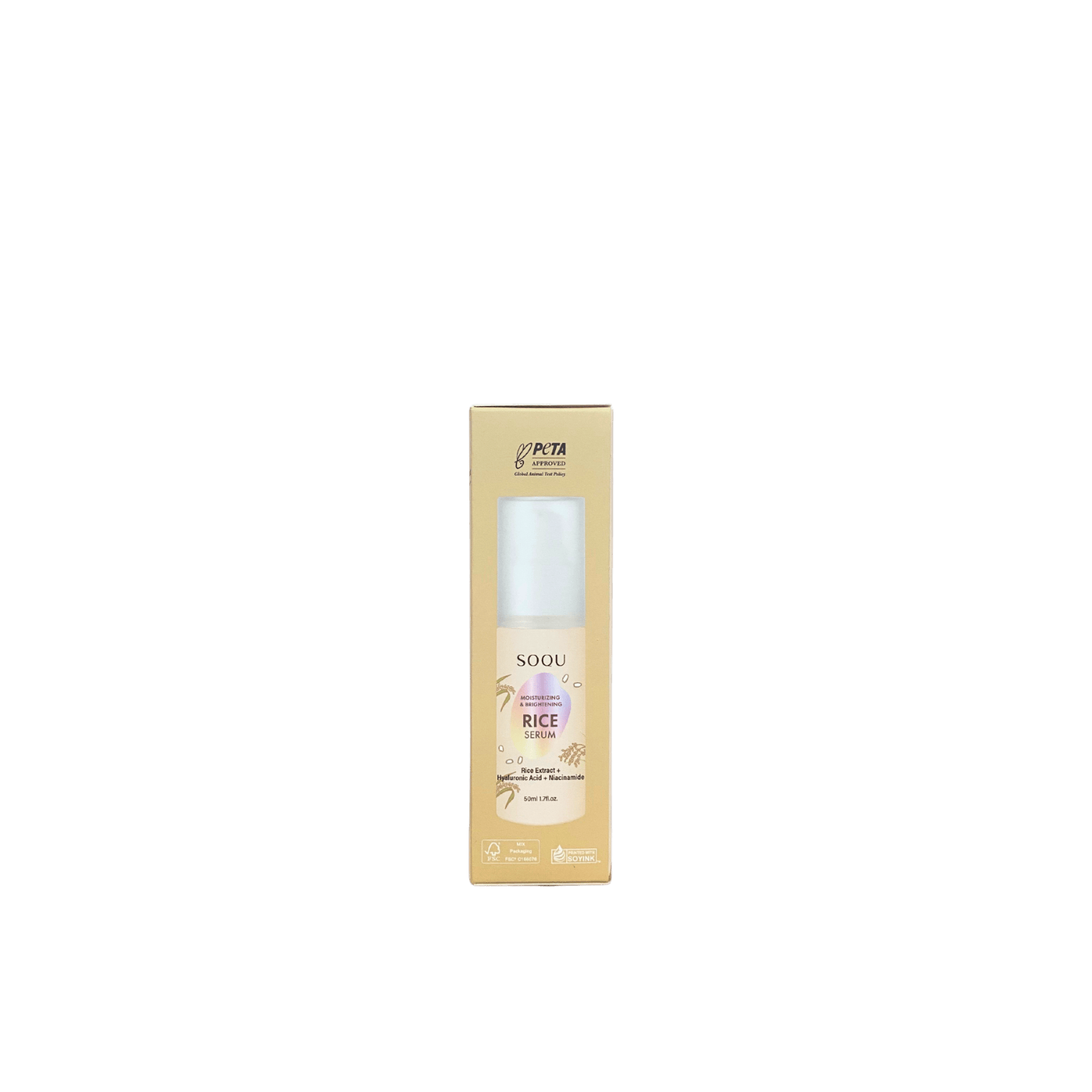 SOQU Moisturizing & Brightening Facial Rice Serum