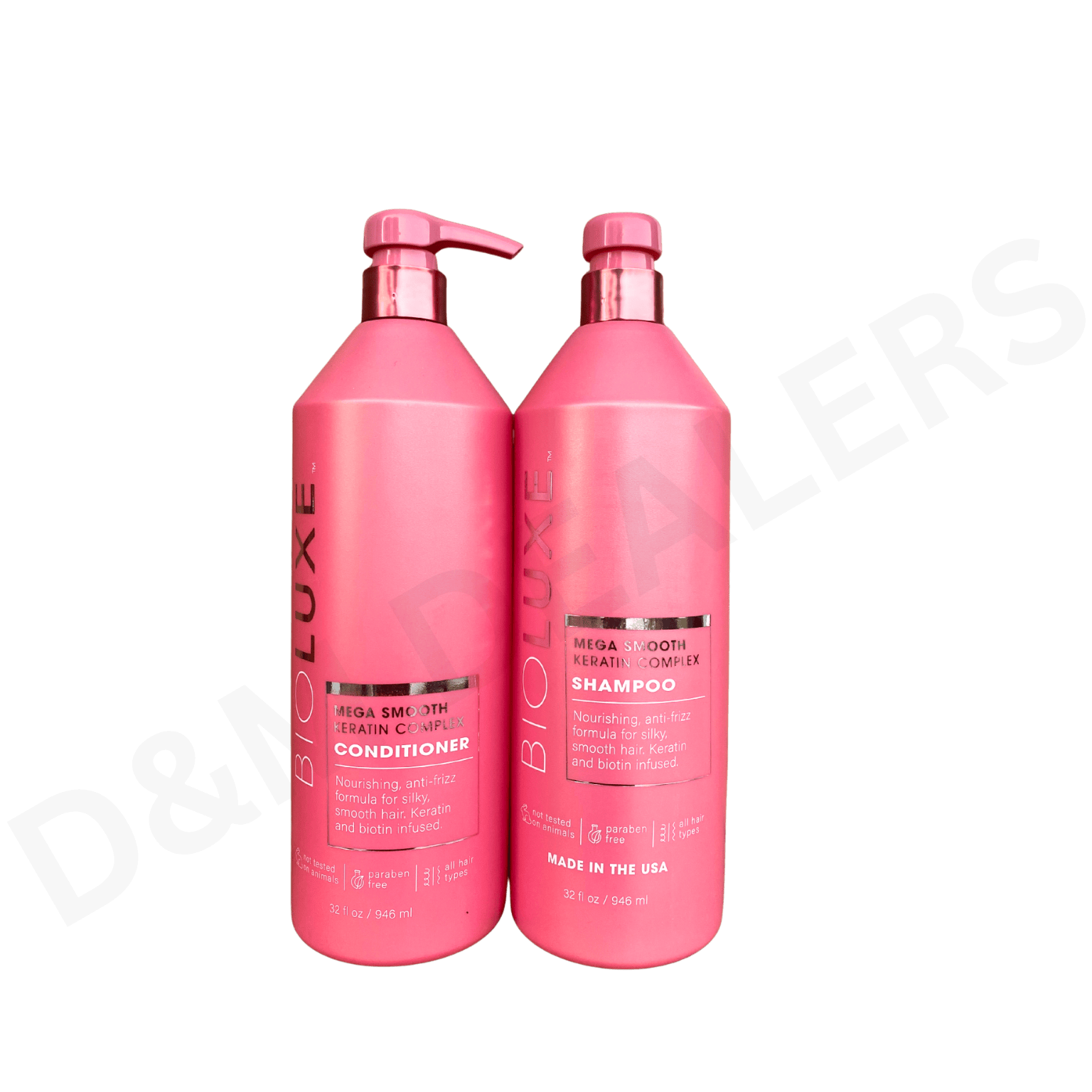 BIOLUXE Mega Smooth Keratin Complex Shampoo & Conditioner Set