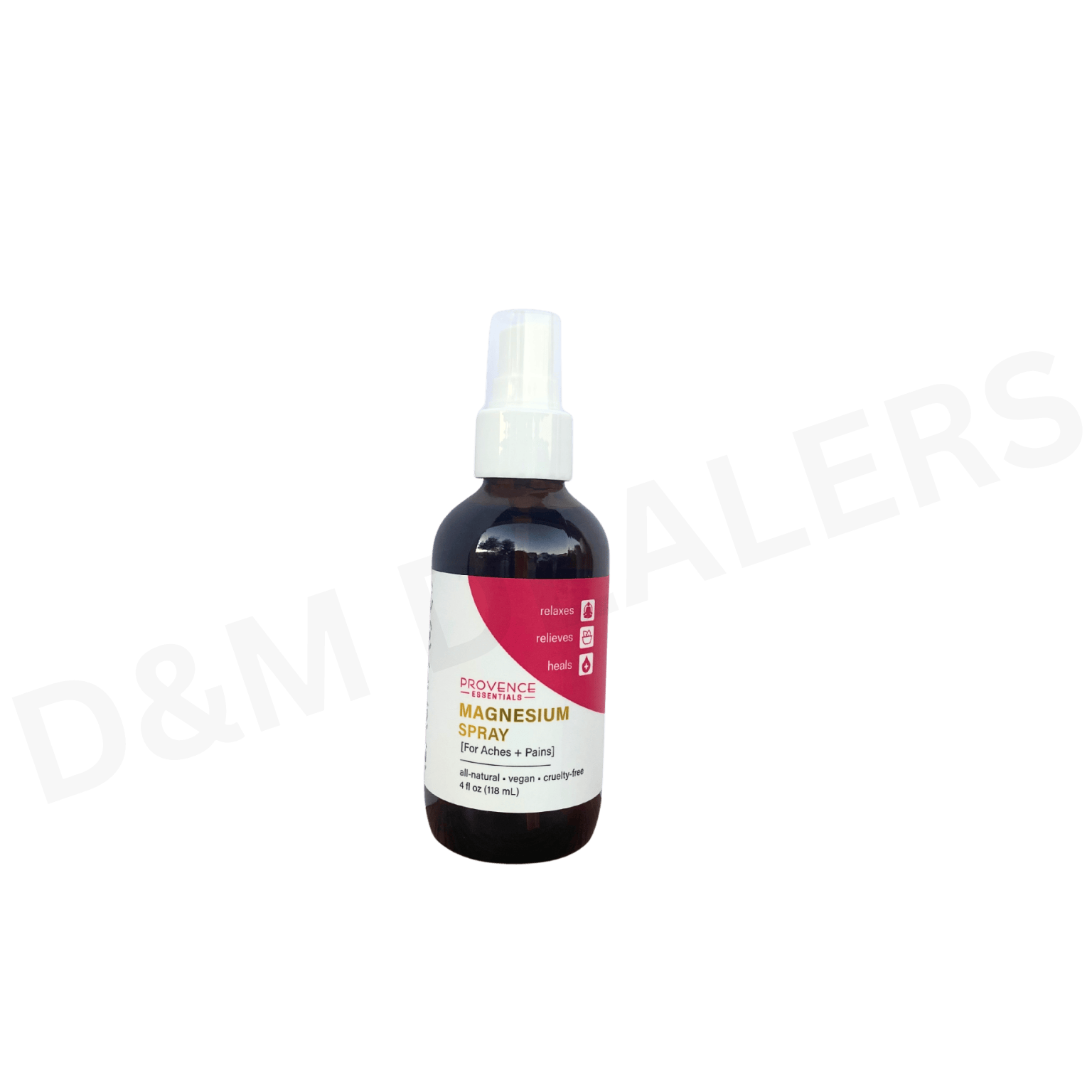 Provence Essentials Magnesium Spray – vegan, all-natural pain relief spray for sore muscles and relaxation