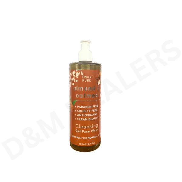 Truly Pure Almond Oatmeal Face Wash Website Truly Pure Almond & Oatmeal Cleansing Gel Face Wash for normal skin.