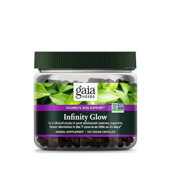 gaia herbs infinity glow website Gaia Herbs Infinity Glow Women’s Skin Support Supplements – Herbal Beauty Formula (120 Capsules)